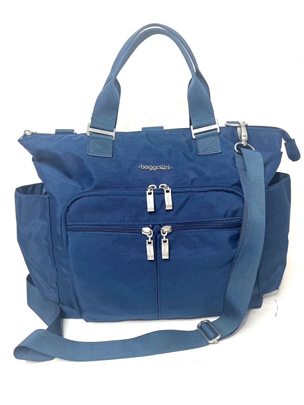 Baggallini All Set 3-in-1 Tote/Crossbody/Backpack in Pacific Blue